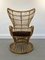 Chaise Vintage en Osier, 1960s 8