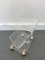 Vintage Acrylic Magazine Rack in Gold Brass & Acrylic Glass 7