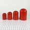 Red Domed Containers by Anna Castelli for Kartell, 1970s, Set of 4 1