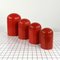 Red Domed Containers by Anna Castelli for Kartell, 1970s, Set of 4 4