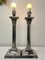 Edwardian Corinthian Neoclassical Table Lamps Nickeled Brass, 1930s, Set of 2 29