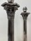 Edwardian Corinthian Neoclassical Table Lamps Nickeled Brass, 1930s, Set of 2 16