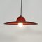 Red Ceiling Light in Perforated Metal, 1970s 5