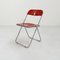 Red Plia Folding Chair by Giancarlo Piretti for Anonima Castelli, 1970s 1