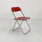 Red Plia Folding Chair by Giancarlo Piretti for Anonima Castelli, 1970s 2