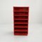 Commode à Tiroirs Modèle 4964 Rouge par Olaf Von Bohr pour Kartell, 1970s 4
