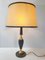 Neo-Classical French Table Lamp in Leather & Brass for Le Tanneur, 1970s, Image 3