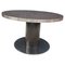 Table Ronde Vintage en Stratifié Noir & Acier attribuée à Mario Sabot, 1970s 1