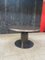 Vintage Round Table in Black Laminate & Steel attributed to Mario Sabot, 1970s 5