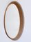 Mid-Century Modern Rattan Oval Wall Mirror Germany, 1960s 10