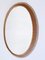 Mid-Century Modern Rattan Oval Wall Mirror Germany, 1960s 13