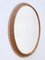 Mid-Century Modern Rattan Oval Wall Mirror Germany, 1960s 3