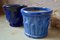 Blue Ceramic Planters, Set of 2 2