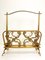 Brass Magazine Rack with Dolphins from Maison Jansen, France, 1950s 2