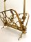 Brass Magazine Rack with Dolphins from Maison Jansen, France, 1950s 4