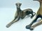 Greyhounds or Whippets in Brass, 1960s, Set of 3 5