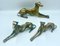 Greyhounds or Whippets in Brass, 1960s, Set of 3 10