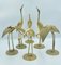 Brass Cranes, 1960s, Set of 6 1