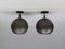 Space Age Ceiling or Wall Lights in Plastic and Painted Aluminum, from Erco, 1970s, Set of 2, Image 1