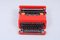 Rote Valentine Schreibmaschine von Ettore Sottsass für Olivetti, 1960er 3