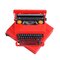 Machine à Écrire Rouge Valentine par Ettore Sottsass pour Olivetti, 1960s 1