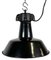 Industrial Black Enamel Factory Lamp with Cast Iron Top, 1960s 1