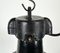 Industrial Black Enamel Factory Lamp with Cast Iron Top, 1960s, Image 4