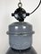 Large Grey Enamel Industrial Factory Lamp from Elektrosvit, 1960s 3