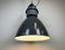 Large Grey Enamel Industrial Factory Lamp from Elektrosvit, 1960s, Image 11