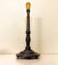 Turned Wood Table Lamp from France, 1940s, Image 1