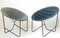 French Lounge Chairs in Steel and Canvas, 1950s, Set of 2, Image 1