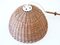 Mid-Century Modern Scandinavian Rattan & Teak Wall Lamp, 1960s, Image 13