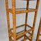 Mid-Century Tall Wicker and Glass Etagere Cabinets, 1970s, Set of 2 7