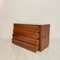 Brutalist Walnut Chest of Drawers, Italy, 1980s 14