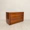 Brutalist Walnut Chest of Drawers, Italy, 1980s 2