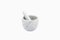 White Marble Mortars with Pestles by Fiammettav Home Collection, Set of 2 1
