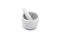 White Marble Mortars with Pestles by Fiammettav Home Collection, Set of 2, Image 3