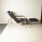 Leather and Chromed Steel Structure Model Genni Lounge Chair & Ottoman by Gabriele Mucchi for Zanotta, 1970s, Set of 2 5