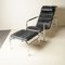 Leather and Chromed Steel Structure Model Genni Lounge Chair & Ottoman by Gabriele Mucchi for Zanotta, 1970s, Set of 2 3