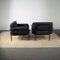 LC2 Sessel mit Gestell aus Metallgestell & Stoffbezug von Le Corbusier, 1970er, 2er Set 2