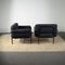 Tubular Metal Structure & Fabric LC2 Lounge Chairs by Le Corbusier, 1970s, Set of 2, Image 2