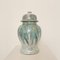 Chinesische Glasierte Vase mit Deckel, 1940er 1