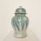 Chinesische Glasierte Vase mit Deckel, 1940er 11