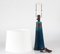 Tall Mid-Century Danish Ceramic Table Lamp in Turquoise Blue by Herman A. Kähler, 1960s, Image 2