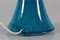Danish Turquoise blue Sculptural Table Lamp by Kähler + Poul Erik Eliasen, 1960s 7