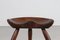 Danish Sculptural Wooden Milk Stool 3-Legged in the style of Mogens Lassen, 1920s 5