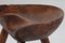 Danish Sculptural Wooden Milk Stool 3-Legged in the style of Mogens Lassen, 1920s, Image 8