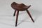 Danish Sculptural Wooden Milk Stool 3-Legged in the style of Mogens Lassen, 1920s 2