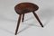 Danish Sculptural Wooden Milk Stool 3-Legged in the style of Mogens Lassen, 1920s, Image 1