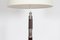 Art Deco Danish Floor Lamp in Silver and Dark Mahogany with New Shade, 1940s 3